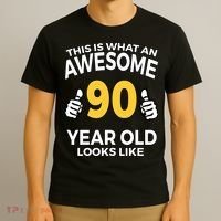 90th Birthday Long Sleeve  Funny 90 Years Old Gifts T-Shirt thumb 3