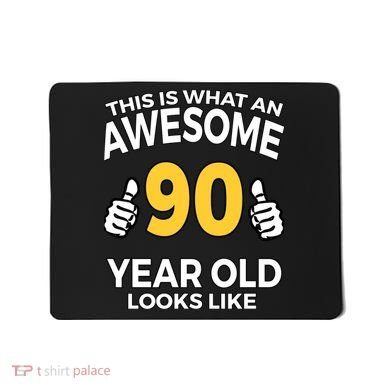 90th Birthday Long Sleeve  Funny 90 Years Old Gifts Mousepad