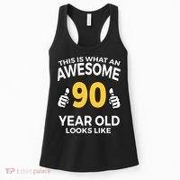 90th Birthday Long Sleeve  Funny 90 Years Old Gifts Women's Tank Top thumb 0