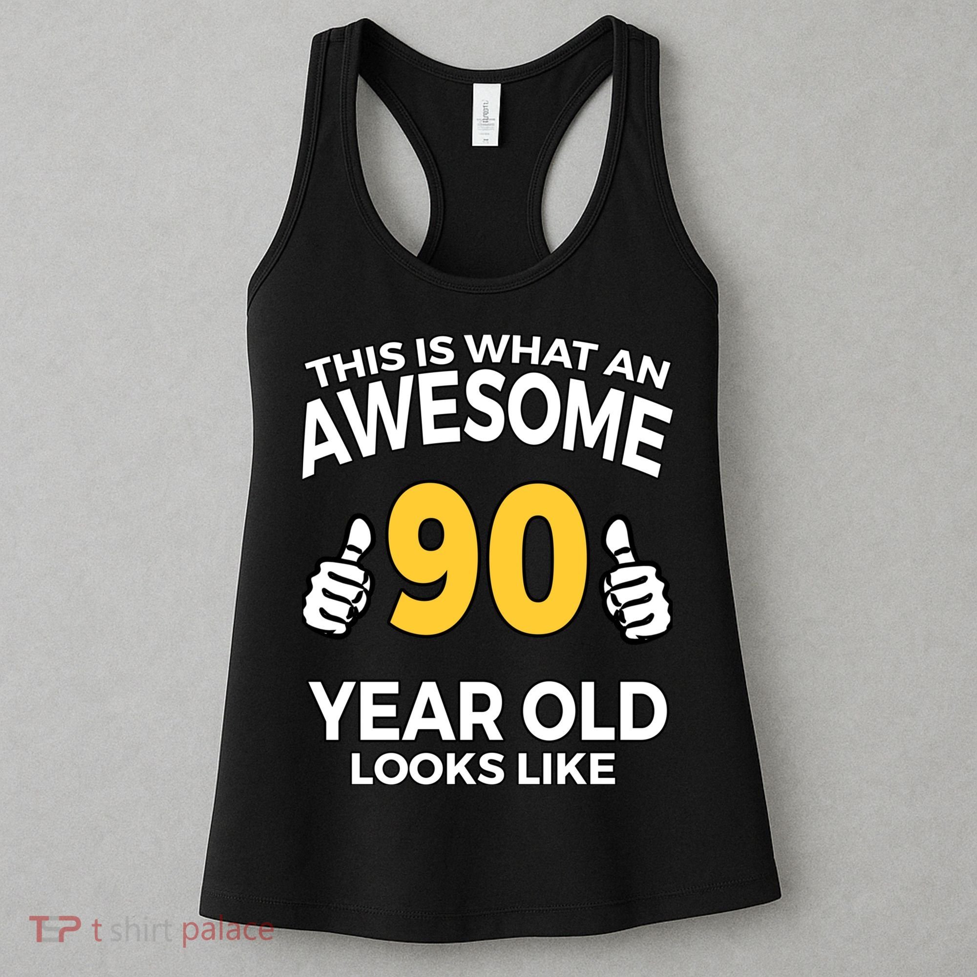 90th Birthday Long Sleeve  Funny 90 Years Old Gifts Women's Tank Top
