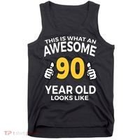 90th Birthday Long Sleeve  Funny 90 Years Old Gifts Tank Top thumb 0
