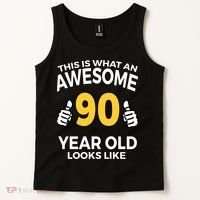 90th Birthday Long Sleeve  Funny 90 Years Old Gifts Tank Top thumb 2