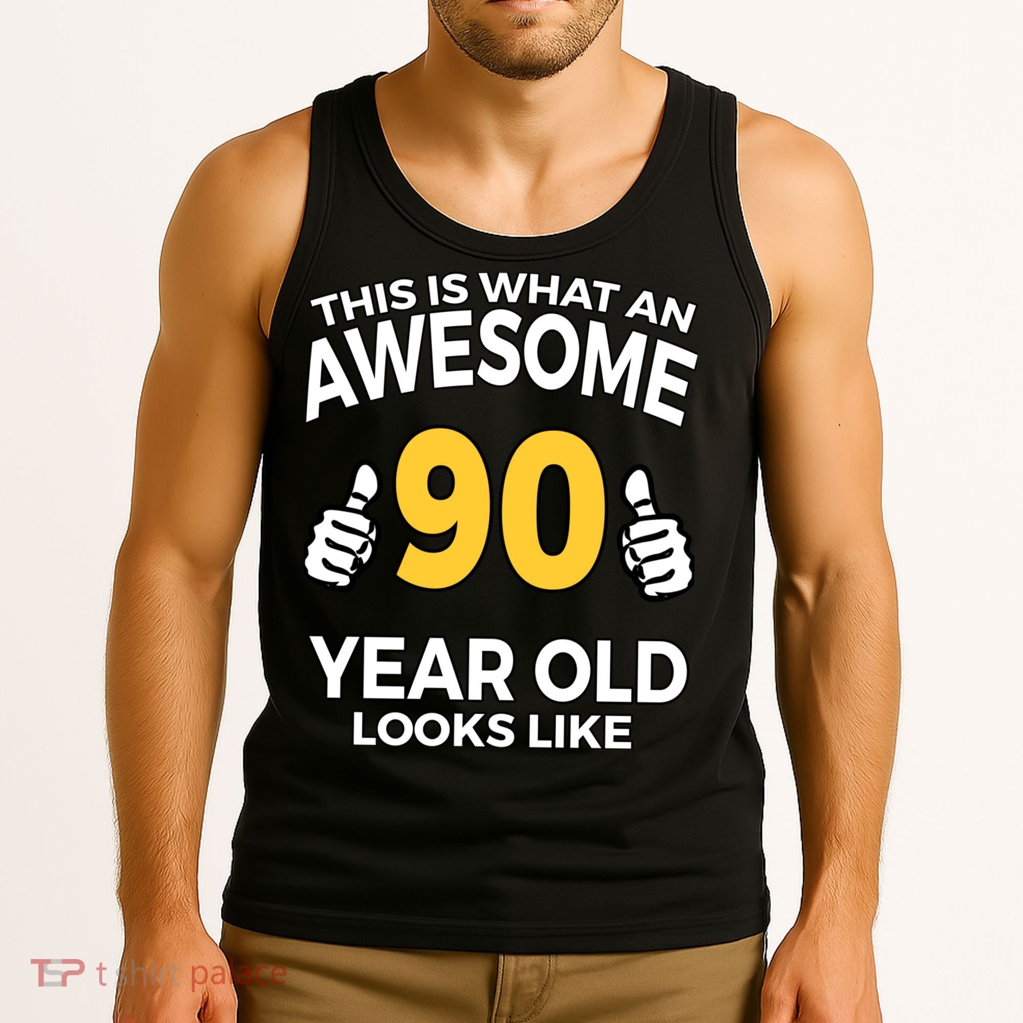90th Birthday Long Sleeve  Funny 90 Years Old Gifts Tank Top