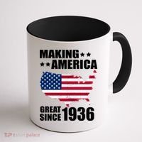 90th Birthday Making American Great Since 1936 Coffee Mug thumb 1