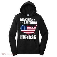 90th Birthday Making American Great Since 1936 Women's Hoodie thumb 0