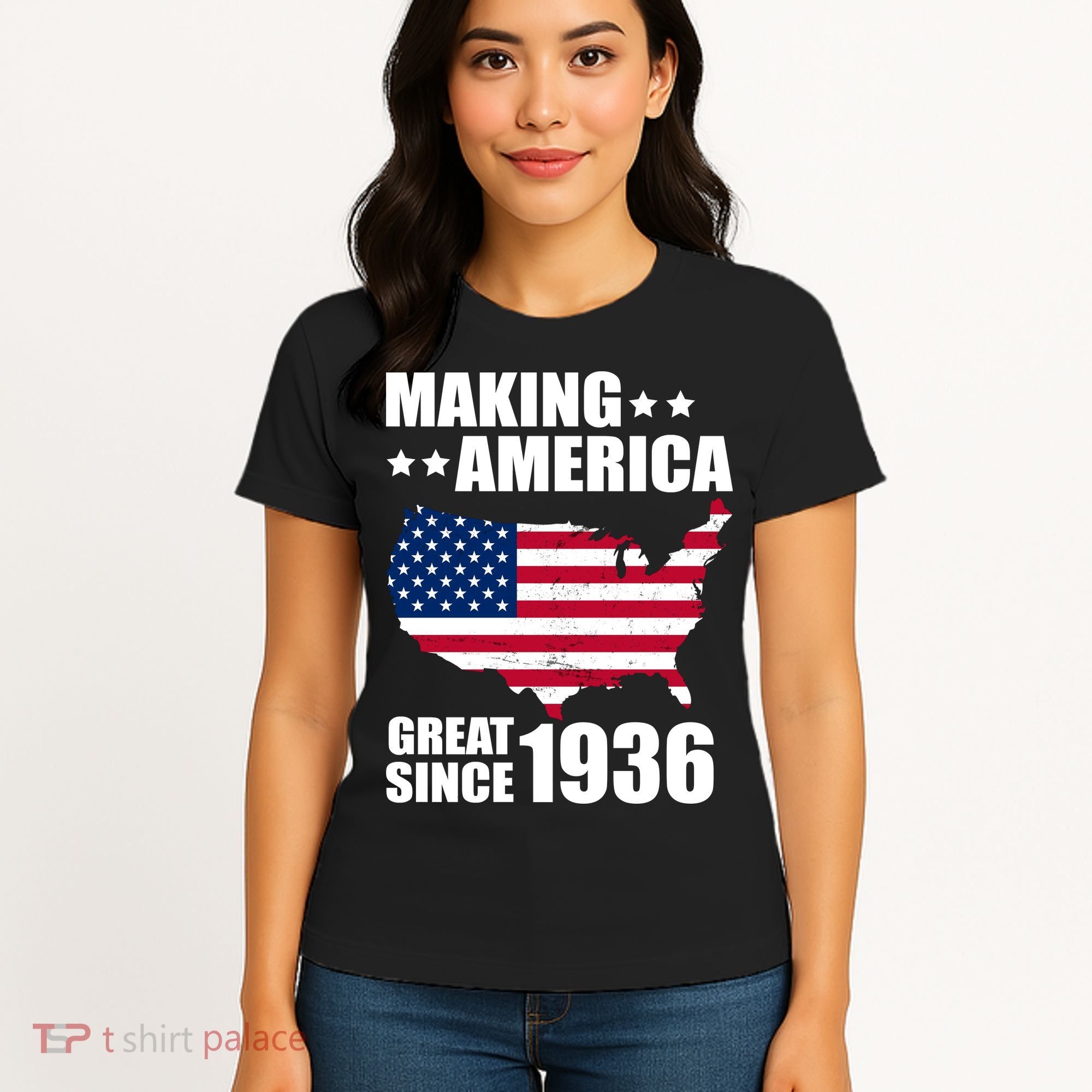 90th Birthday Making American Great Since 1936 Women's T-Shirt
