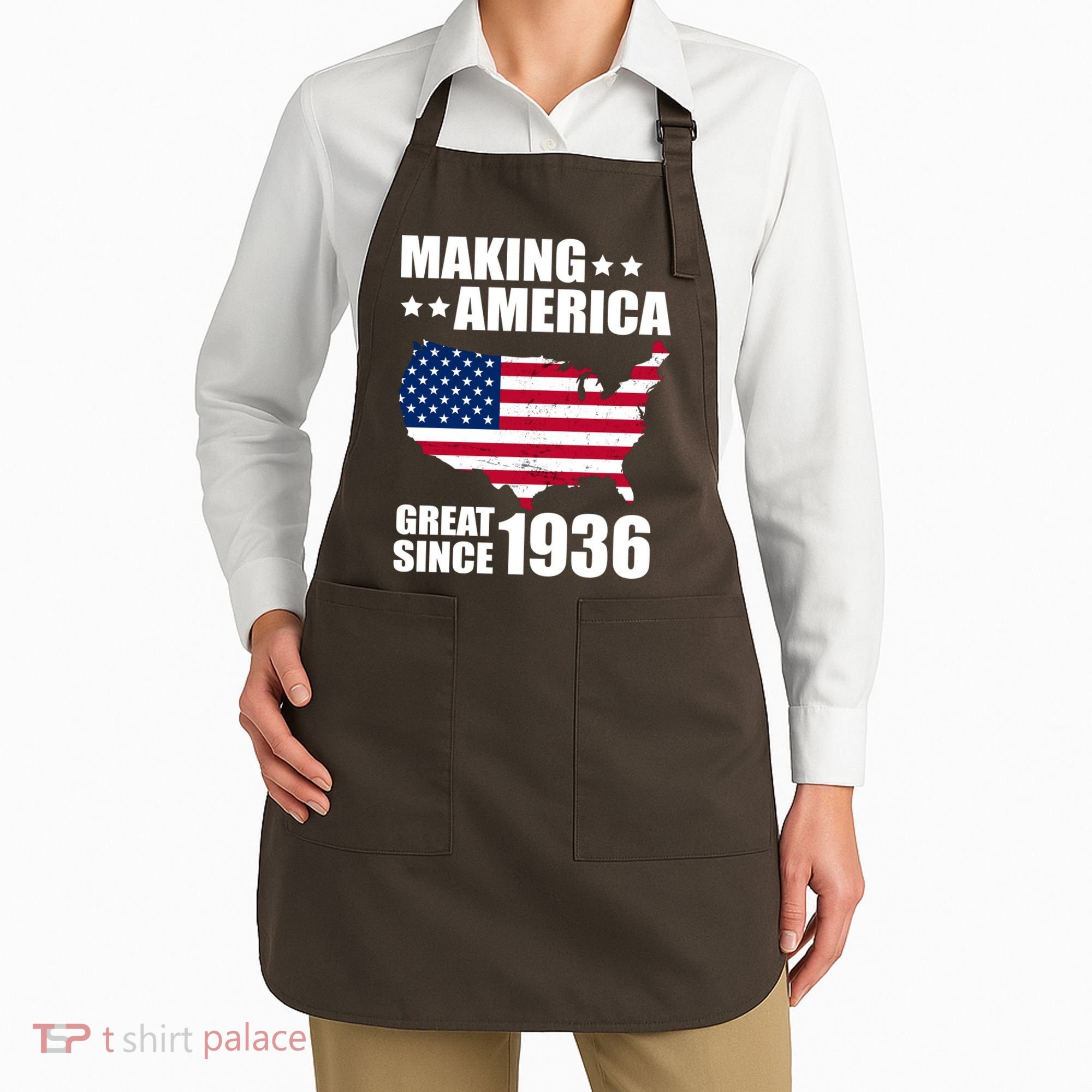 90th Birthday Making American Great Since 1936 Apron