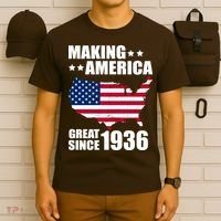 90th Birthday Making American Great Since 1936 T-Shirt thumb 6