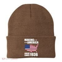 90th Birthday Making American Great Since 1936 Beanie thumb 0
