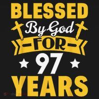 97th Birthday Man Woman Blessed By God For 97 Years Tank Top thumb 6