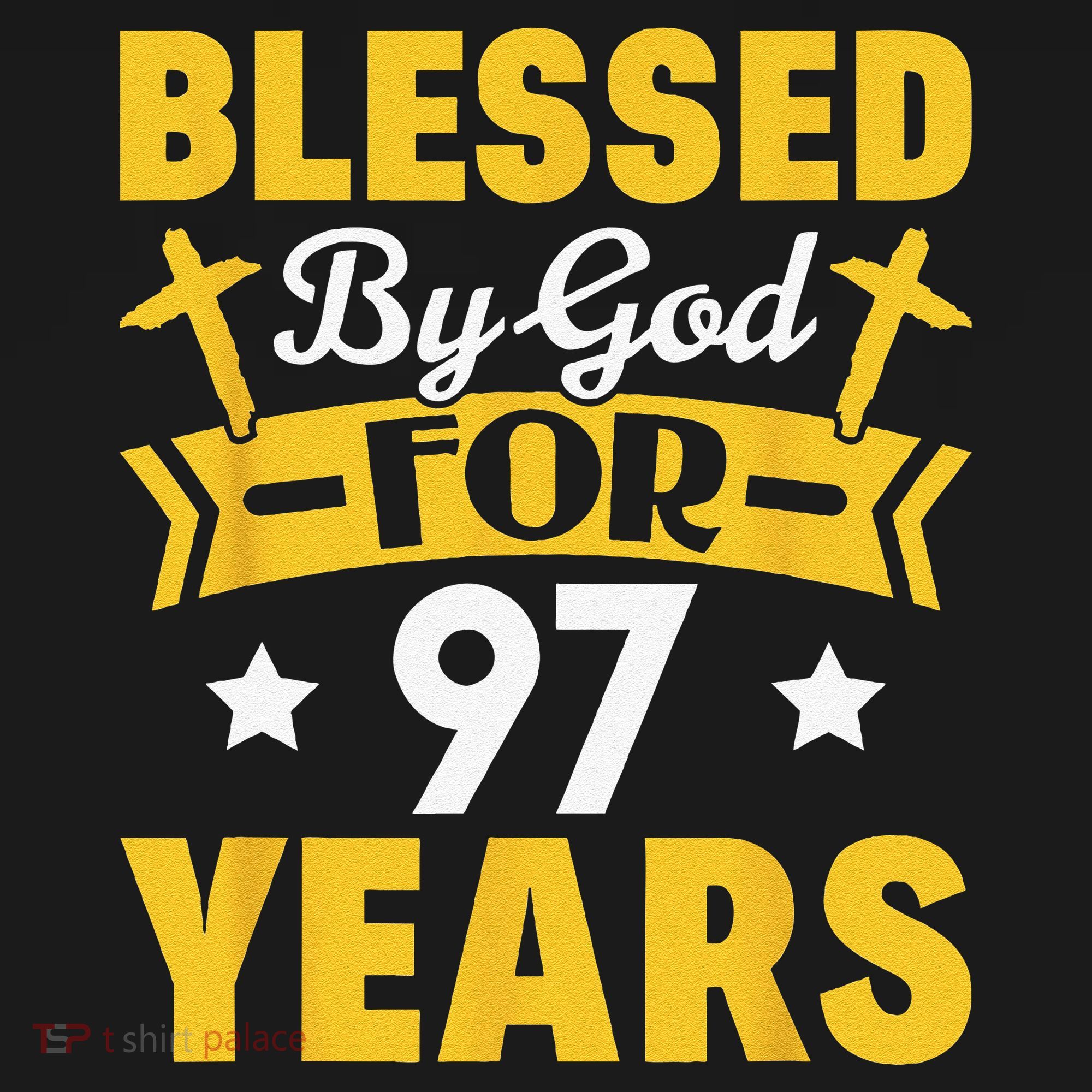 97th Birthday Man Woman Blessed By God For 97 Years Tank Top