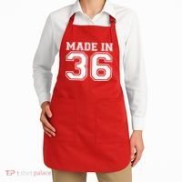 90 Birthday Made In 1936 Sports Jersey Apron thumb 2