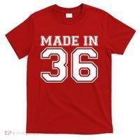 90 Birthday Made In 1936 Sports Jersey T-Shirt thumb 0