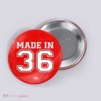 90 Birthday Made In 1936 Sports Jersey Button thumb 0