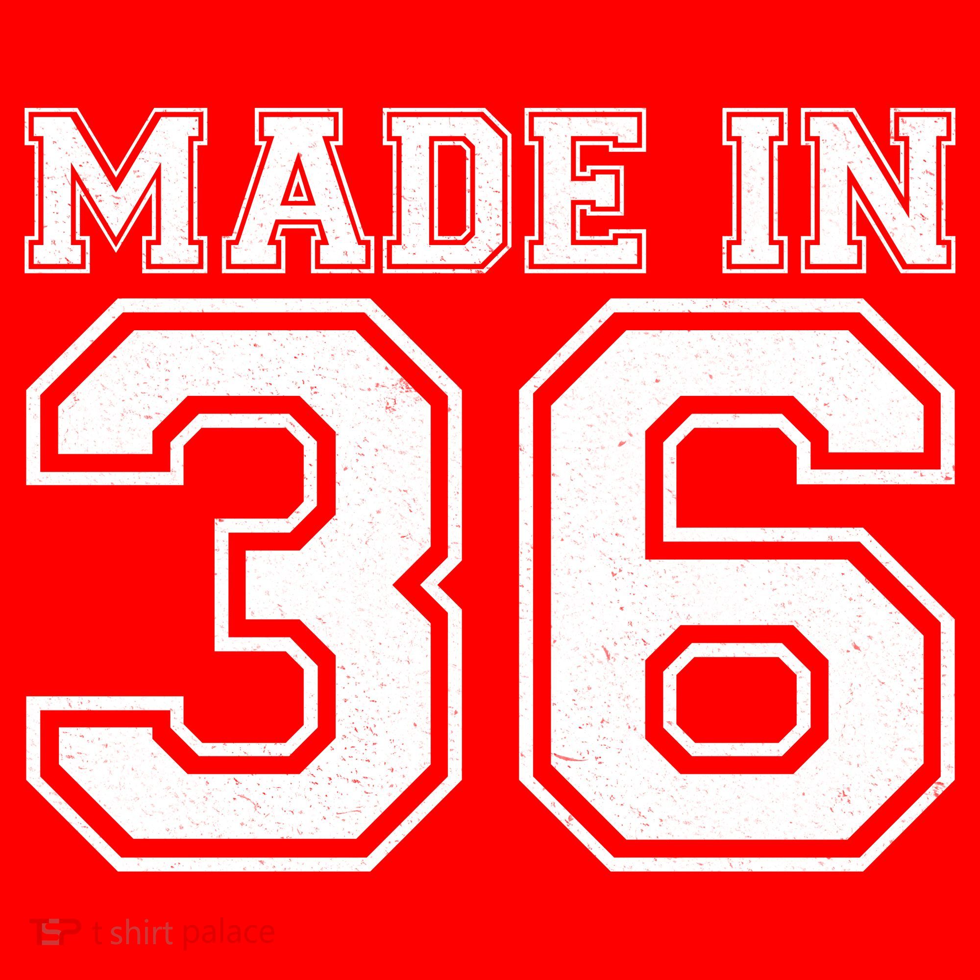 90 Birthday Made In 1936 Sports Jersey Mousepad