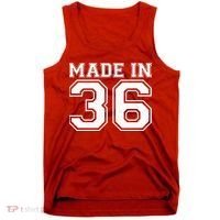 90 Birthday Made In 1936 Sports Jersey Tank Top thumb 0