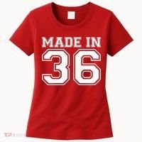 90 Birthday Made In 1936 Sports Jersey Women's T-Shirt thumb 0
