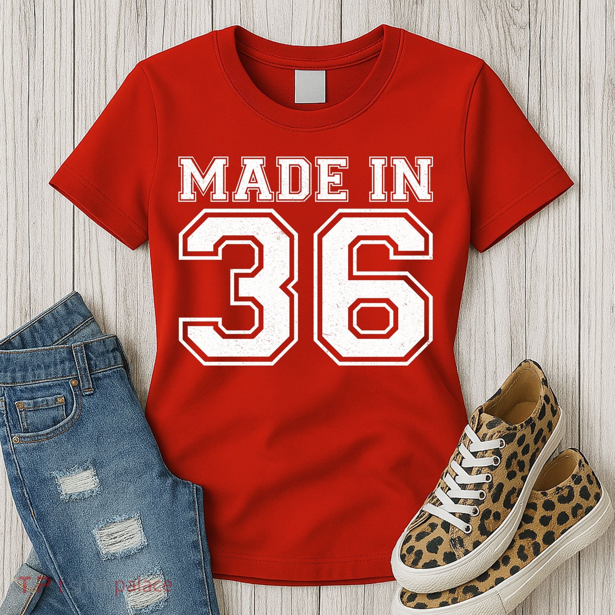 90 Birthday Made In 1936 Sports Jersey Women's T-Shirt