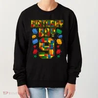 9th Birthday Master Builder 9 Years Old Block Building Women's Sweatshirt thumb 0