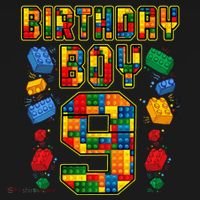 9th Birthday Master Builder 9 Years Old Block Building Baby Bodysuit thumb 2