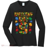 9th Birthday Master Builder 9 Years Old Block Building Women's Long Sleeve Shirt thumb 0