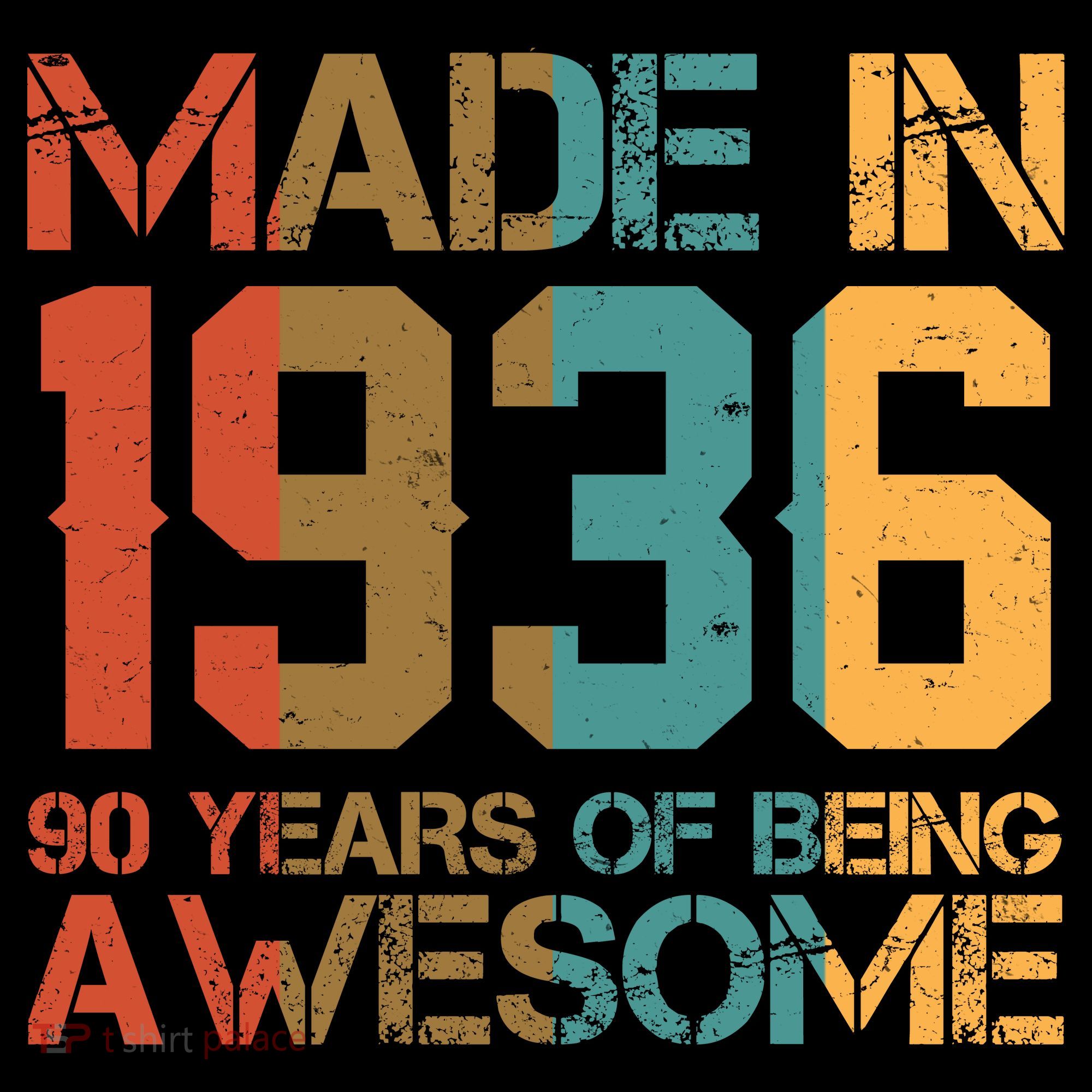90th Birthday Made In 1936 90 Years Of Being Awesome Coffee Mug