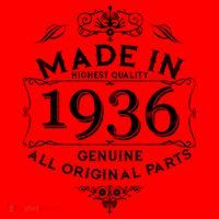 90th Birthday Made In 1936 Highest Quality Genuine All Original Parts Santa Hat thumb 1