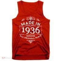 90th Birthday Made In 1936 Highest Quality Genuine All Original Parts Tank Top thumb 0