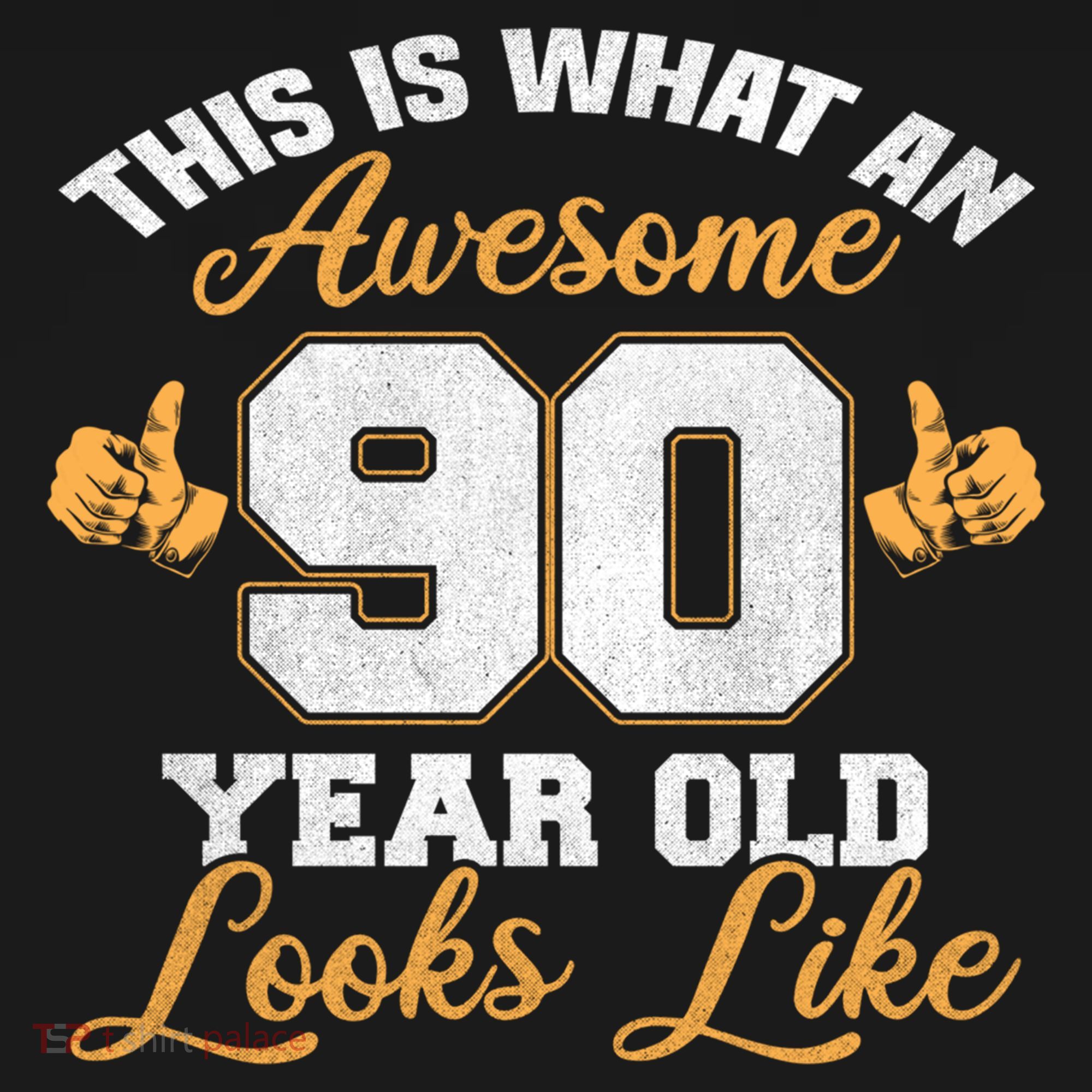 90th Birthday Novelty Gift Awesome 90 Year Old Cool Gift Bucket Hat