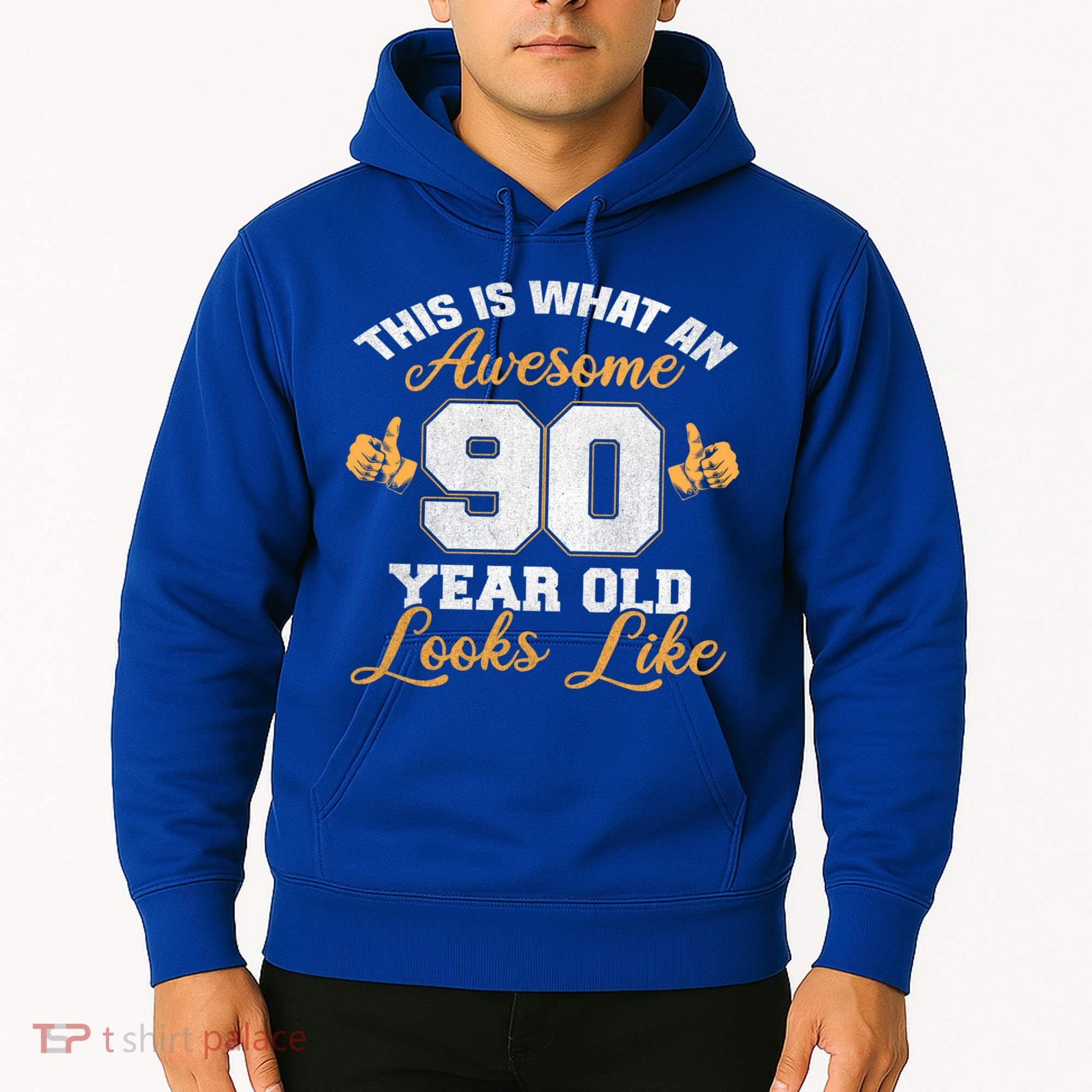 90th Birthday Novelty Gift Awesome 90 Year Old Cool Gift Hoodie
