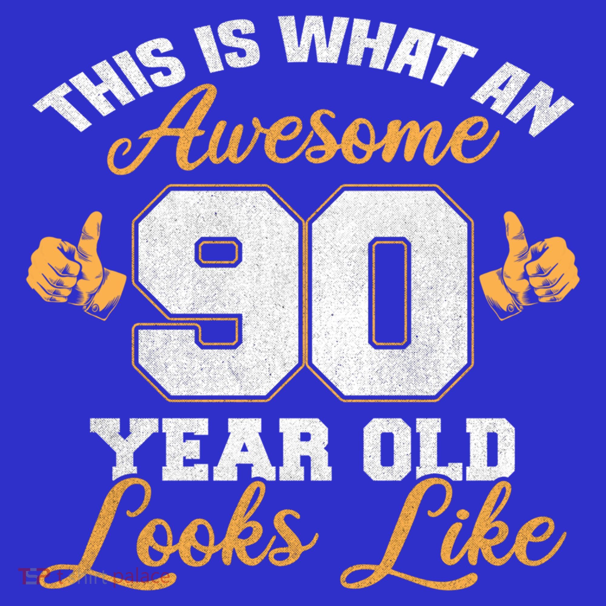 90th Birthday Novelty Gift Awesome 90 Year Old Cool Gift Sweatshirt