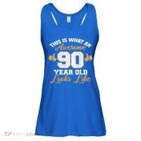90th Birthday Novelty Gift Awesome 90 Year Old Cool Gift Ladies Essential Flowy Tank thumb 0