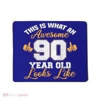 90th Birthday Novelty Gift Awesome 90 Year Old Cool Gift Mousepad thumb 0