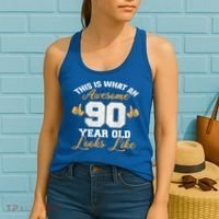 90th Birthday Novelty Gift Awesome 90 Year Old Cool Gift Women's Tank Top thumb 2