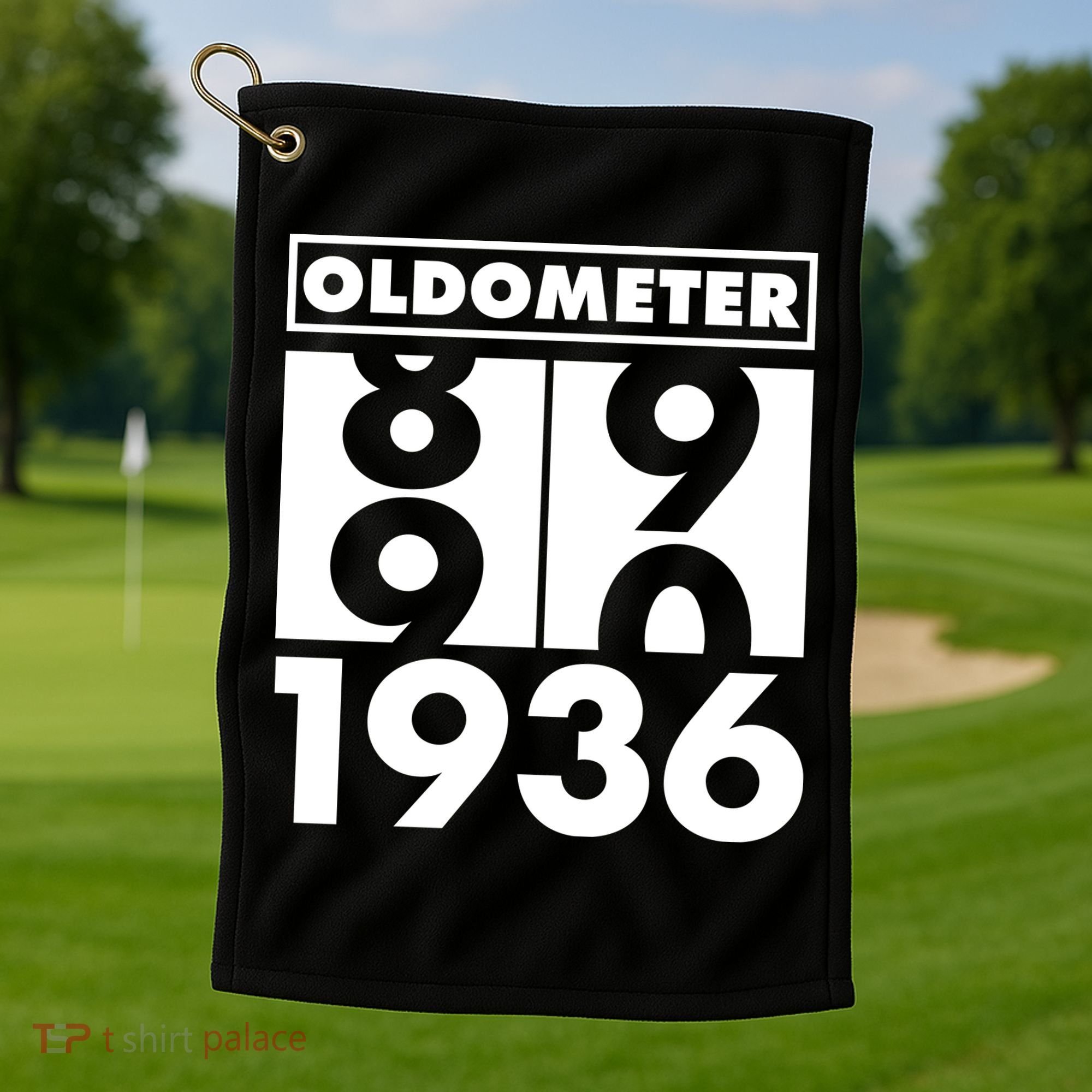 90th Birthday Oldometer 1936 Golf Towel