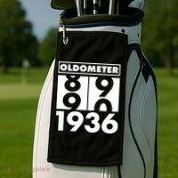 90th Birthday Oldometer 1936 Golf Towel thumb 2