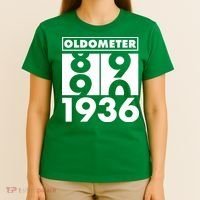 90th Birthday Oldometer 1936 T-Shirt thumb 4