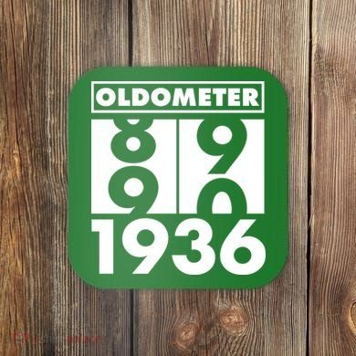 90th Birthday Oldometer 1936 Coaster