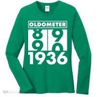 90th Birthday Oldometer 1936 Women's Long Sleeve Shirt thumb 0