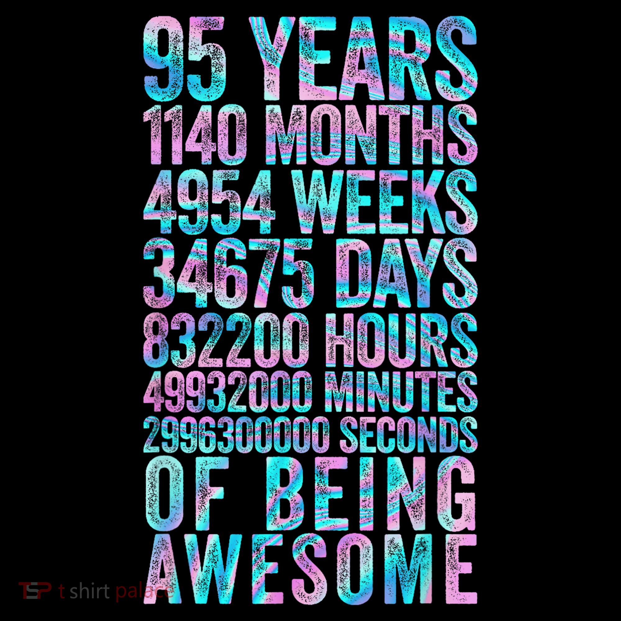 95th Birthday Old Meter 95 Year Old Women's Hoodie