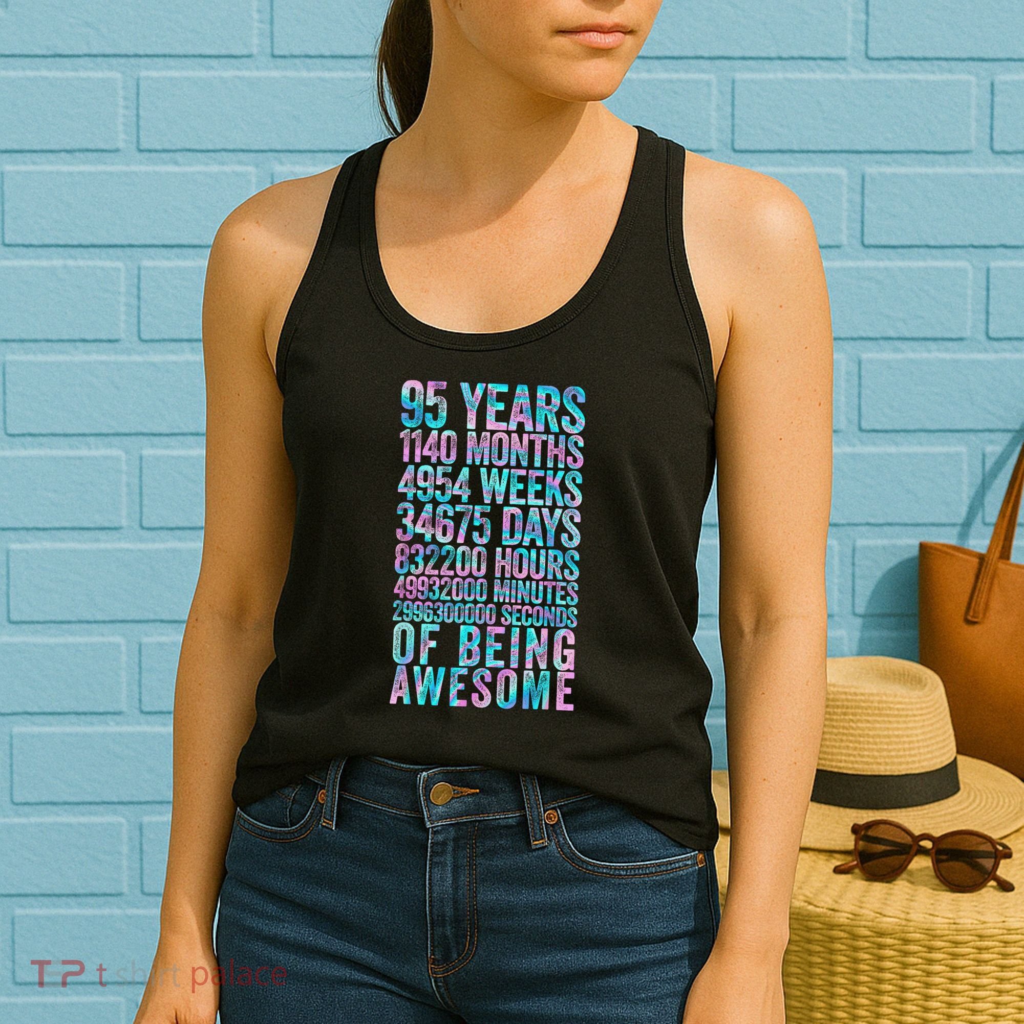 95th Birthday Old Meter 95 Year Old Women's Tank Top