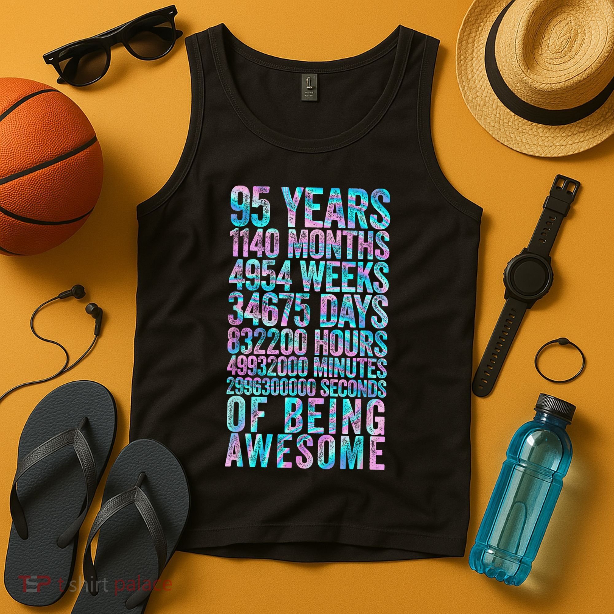 95th Birthday Old Meter 95 Year Old Tank Top