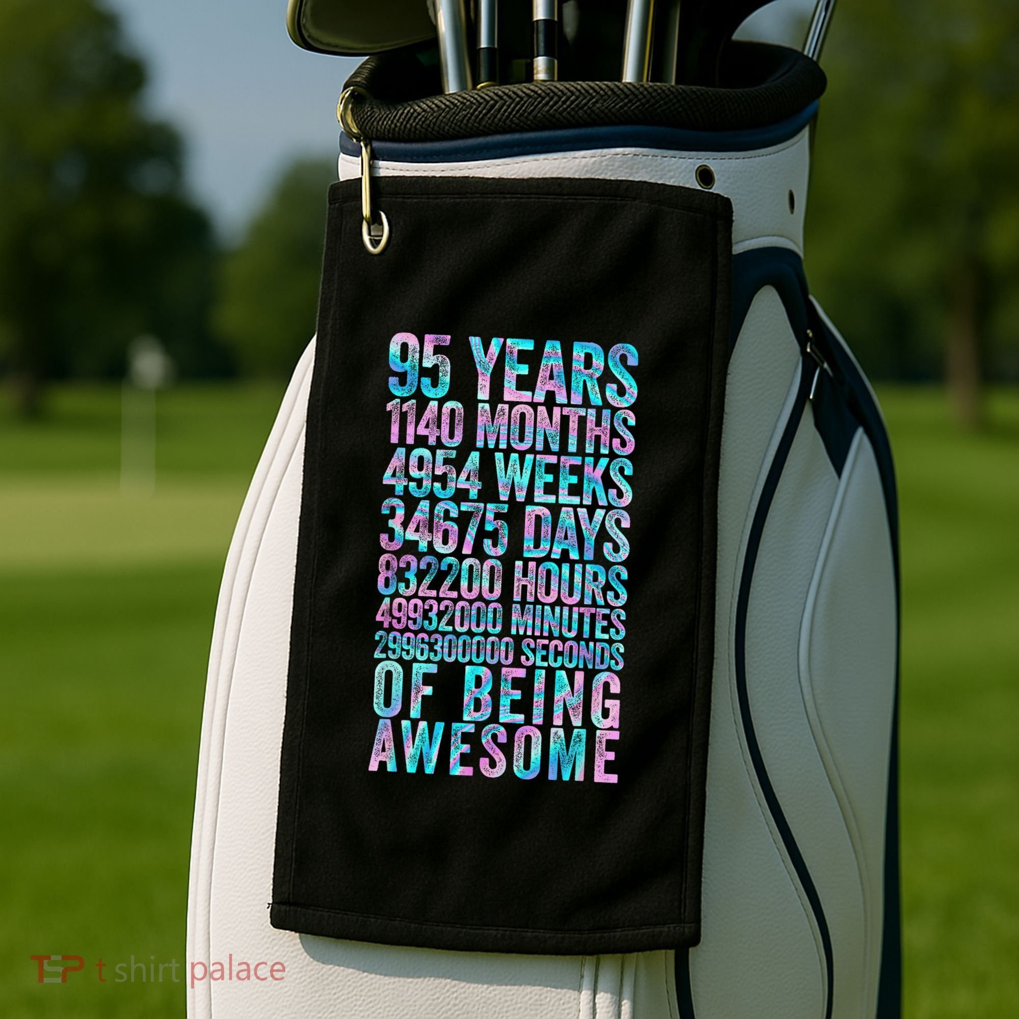 95th Birthday Old Meter 95 Year Old Golf Towel