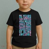 95th Birthday Old Meter 95 Year Old Toddler T-Shirt thumb 2