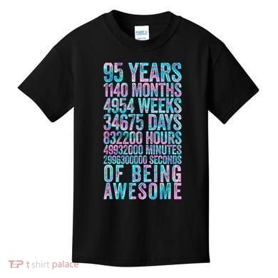 95th Birthday Old Meter 95 Year Old Kids T-Shirt