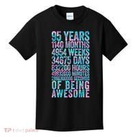 95th Birthday Old Meter 95 Year Old Kids T-Shirt thumb 0