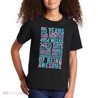 95th Birthday Old Meter 95 Year Old Kids T-Shirt thumb 2