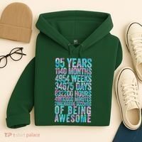 95th Birthday Old Meter 95 Year Old Hoodie thumb 4