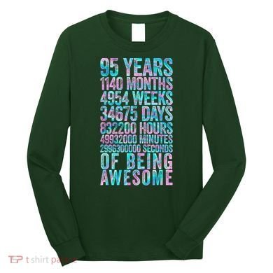 95th Birthday Old Meter 95 Year Old Long Sleeve Shirt
