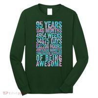 95th Birthday Old Meter 95 Year Old Long Sleeve Shirt thumb 0